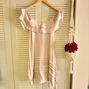 Boho Beach Dress/Coverup Beige